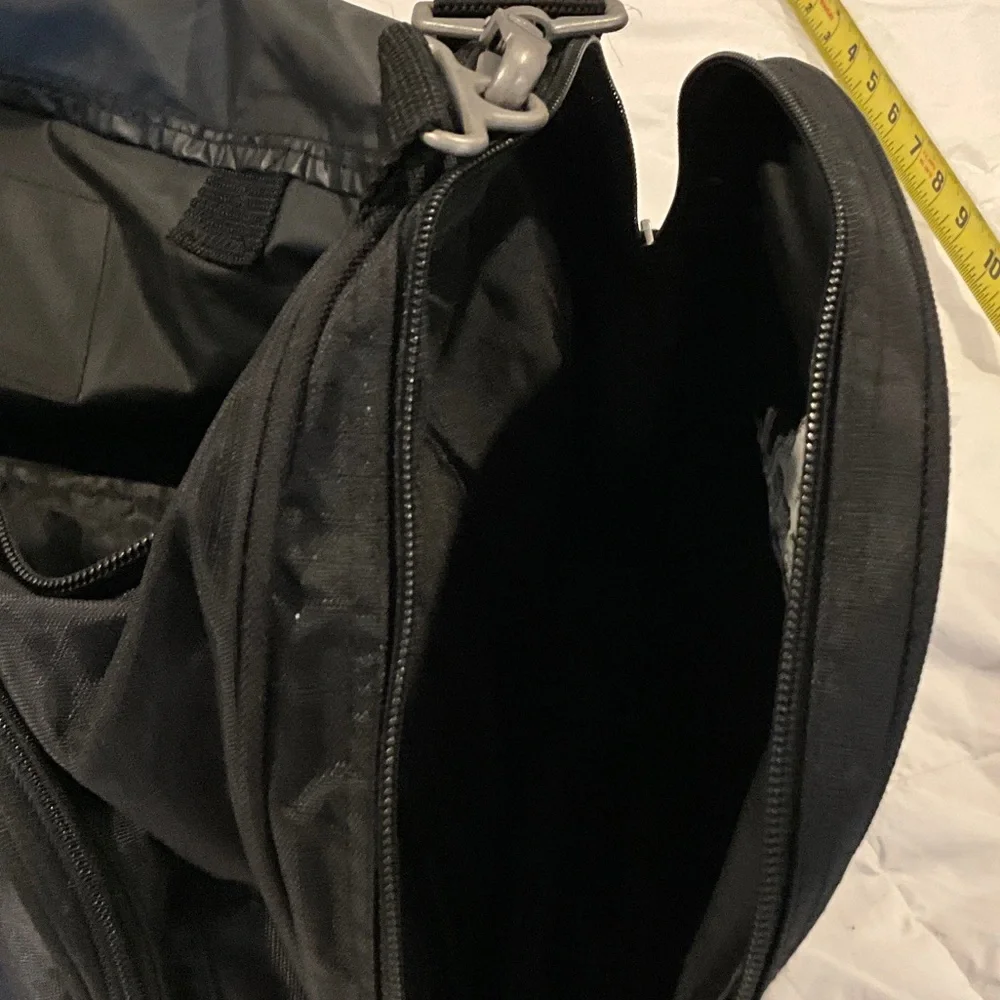 Russell Athletic Black and Red Duffel Bag